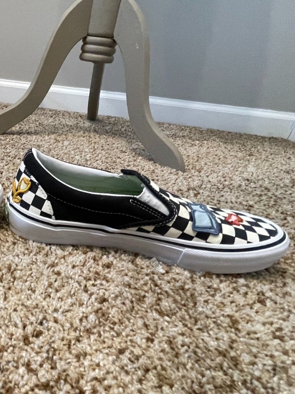 Vans x Skateistan Skate Slip-on, Men's Size 8, Embroidered Patches - Picture 9 of 11